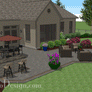 Outdoor Fireplace with Wood Box and Bench - Heritage Collection