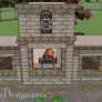 Outdoor Fireplace with 2 Wood Boxes - Heritage Collection