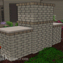 Outdoor Fireplace with 2 Wood Boxes - Heritage Collection