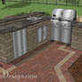 Outdoor Kitchen R36W-Ref-Sink