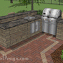 Outdoor Kitchen R36W-Wdbx-Sink