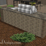 Outdoor Kitchen B13436-Brnr - Heritage Collection