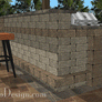 Outdoor Kitchen B187111-Bar-Brnr-Per - Heritage Collection