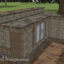 Outdoor Kitchen B187111-Bar-Brnr-Per - Heritage Collection