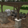 Outdoor Kitchen B187111-Bar-Brnr-Per - Heritage Collection