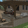 Outdoor Kitchen-Pergola B160123-Bar-Clr - Heritage Collection