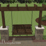 5' Patio Swing - Stone Columns