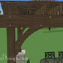 12' x 14' Cedar Pergola - Stone Columns