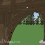 14' x 16' Cedar Pergola - Stone Columns