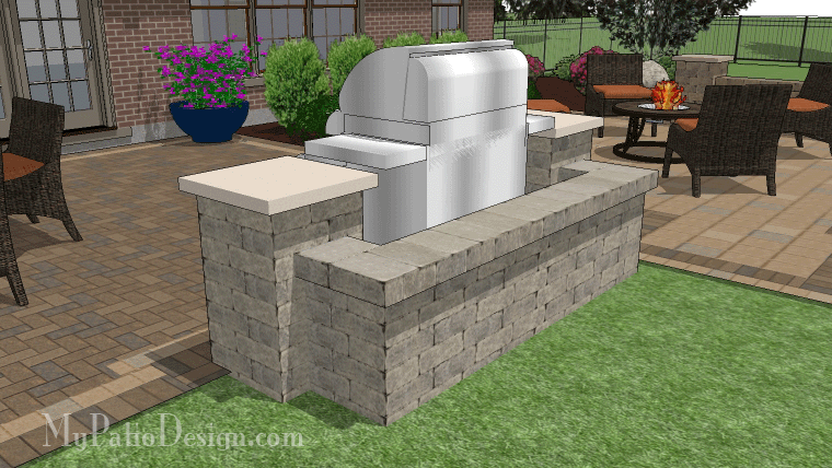 Grill Station R60W – Commonwealth Paver Patios - Main Image